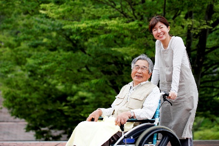 Senior in Wheelchair Image